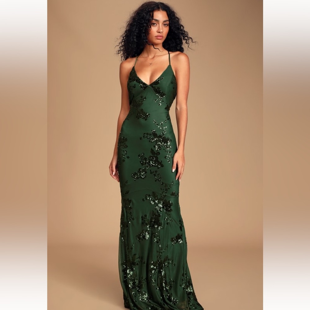 Lulus sequin lace dress